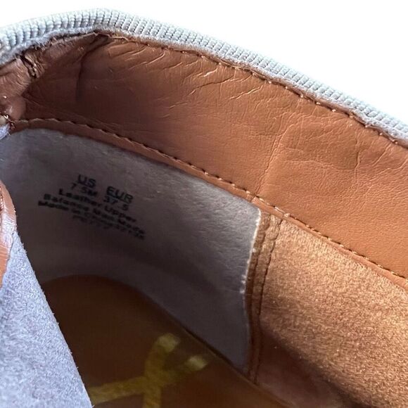 Sam Edelman Boot Booties Shoes Suede Tan Size 7.5 - Picture 10 of 10